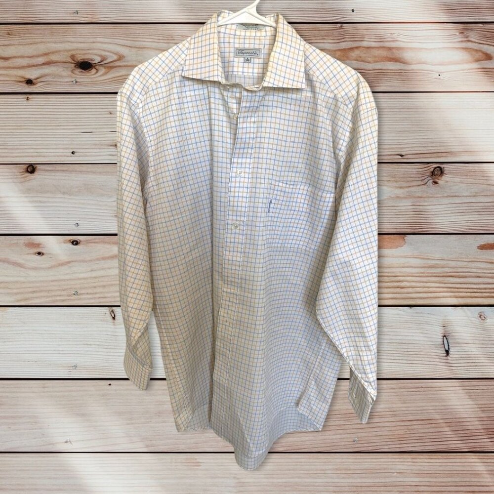 Faconnable Button Front Shirt Size 16R